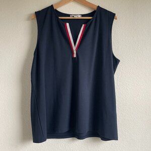 Tommy Hilfiger Women's B Neck Sleeveless Shift Shirt XL